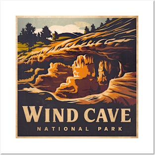 Vintage Wind Cave National Park Posters and Art